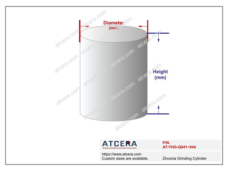 Drawing of Zirconia Grinding Cylinder