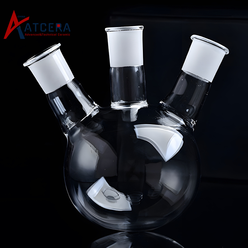 fused quartz galss flask