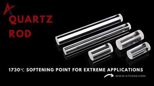 Quartz Rod 1730 ℃ Verzachtingspunt voor extreme toepassingen